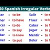 What are the 50 examples of regular verbs?